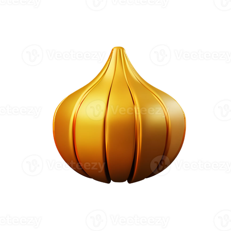 garlic 3d rendering icon illustration png