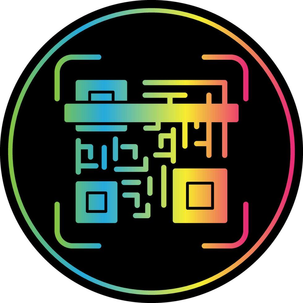 Qr code scan Vector Icon Design