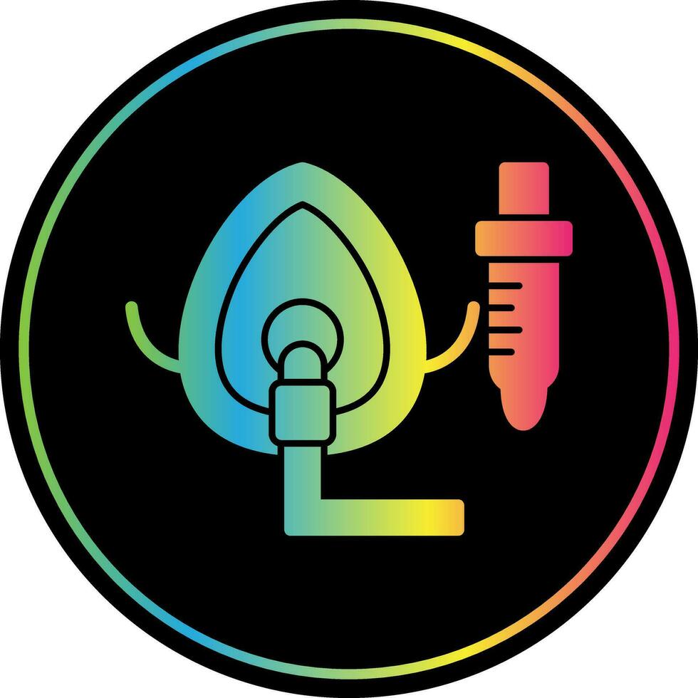 Oxygen Mask Vector Icon Design