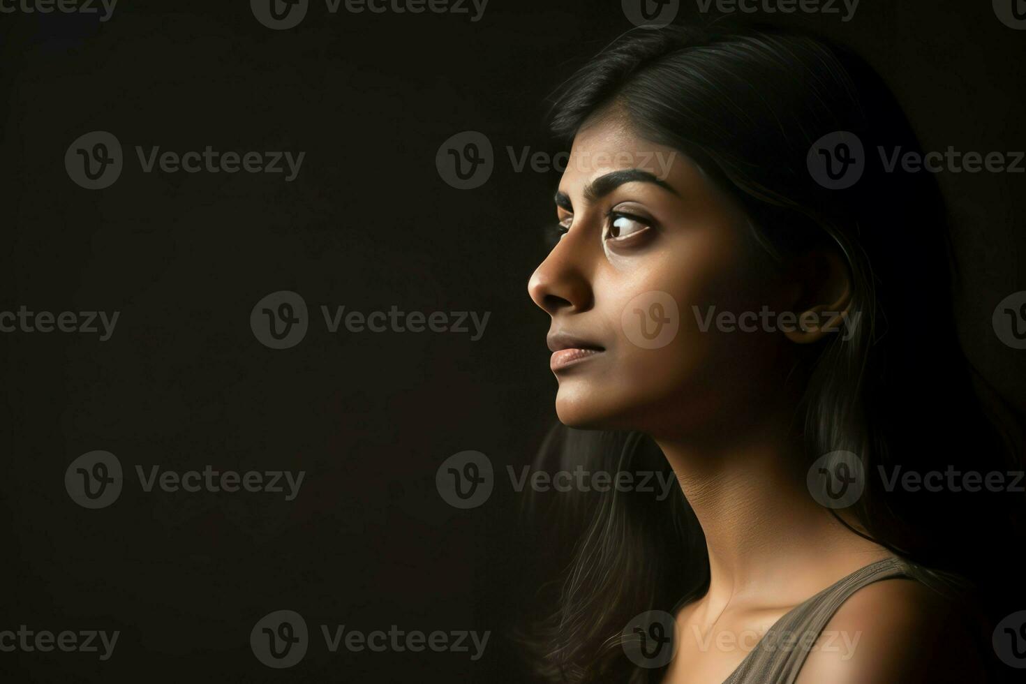 Beauty indian woman skin. Generate Ai photo