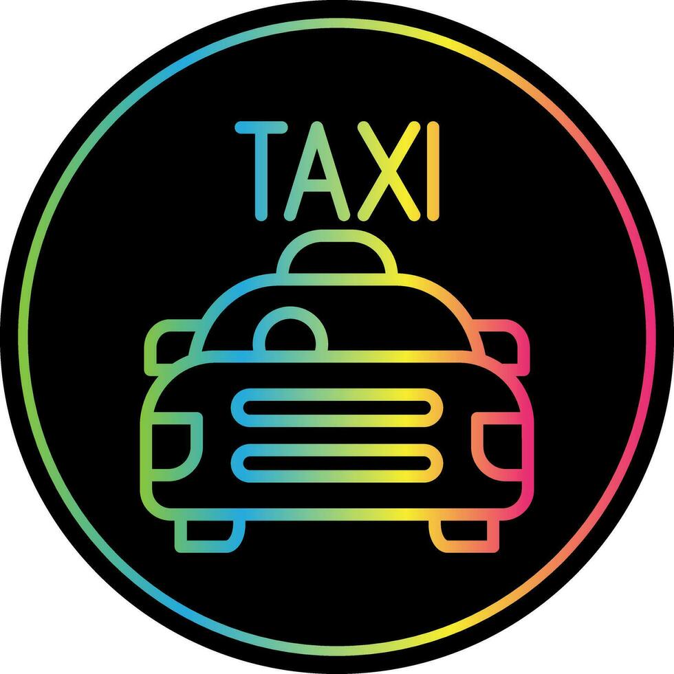 Taxi Vector Icon Design