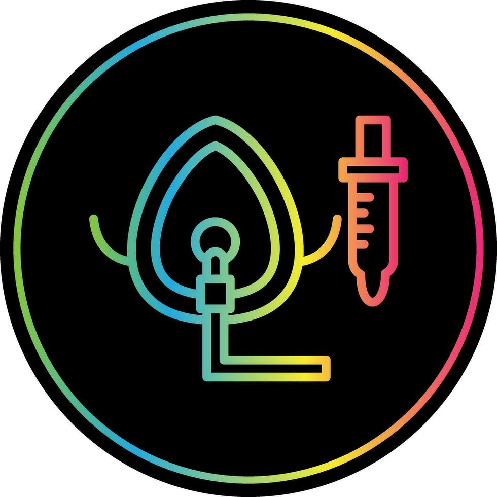 Oxygen Mask Vector Icon Design