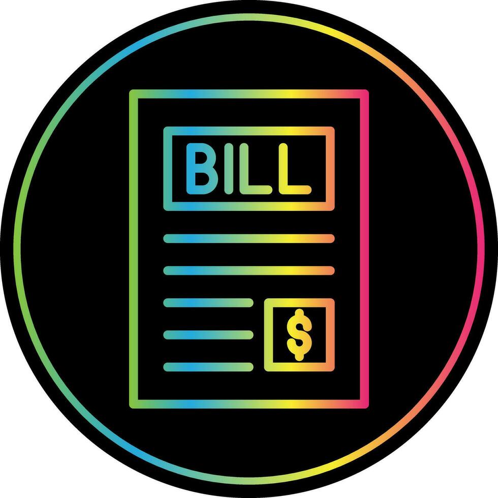 Bill Vector Icon Design