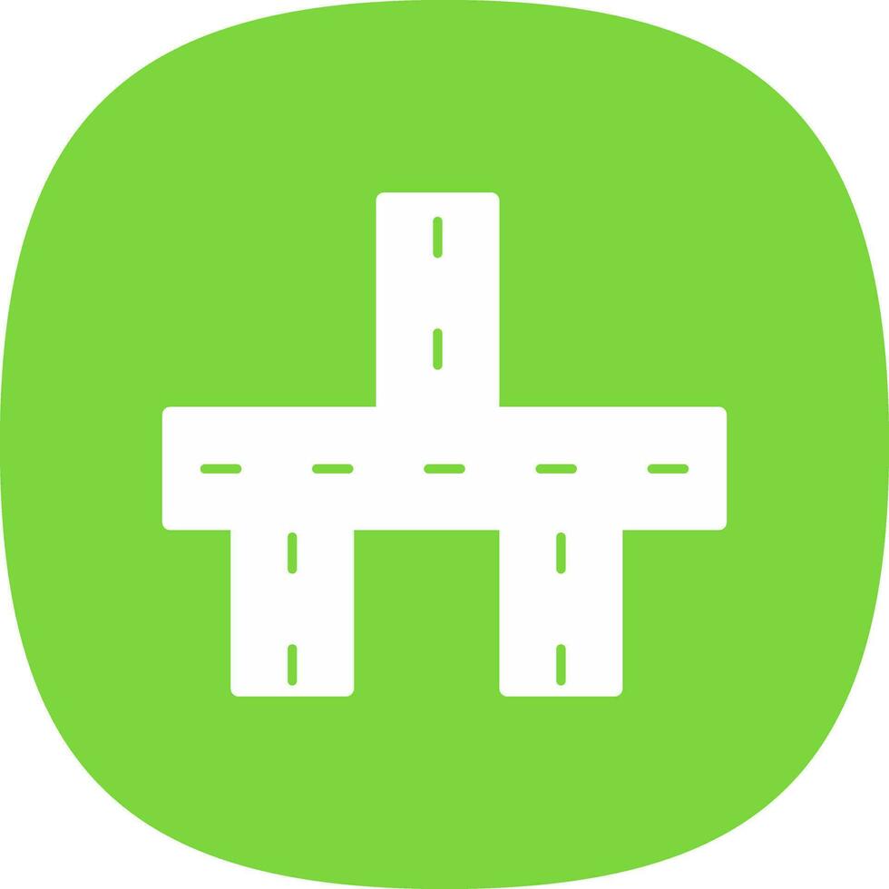 Crossroads Vector Icon Design