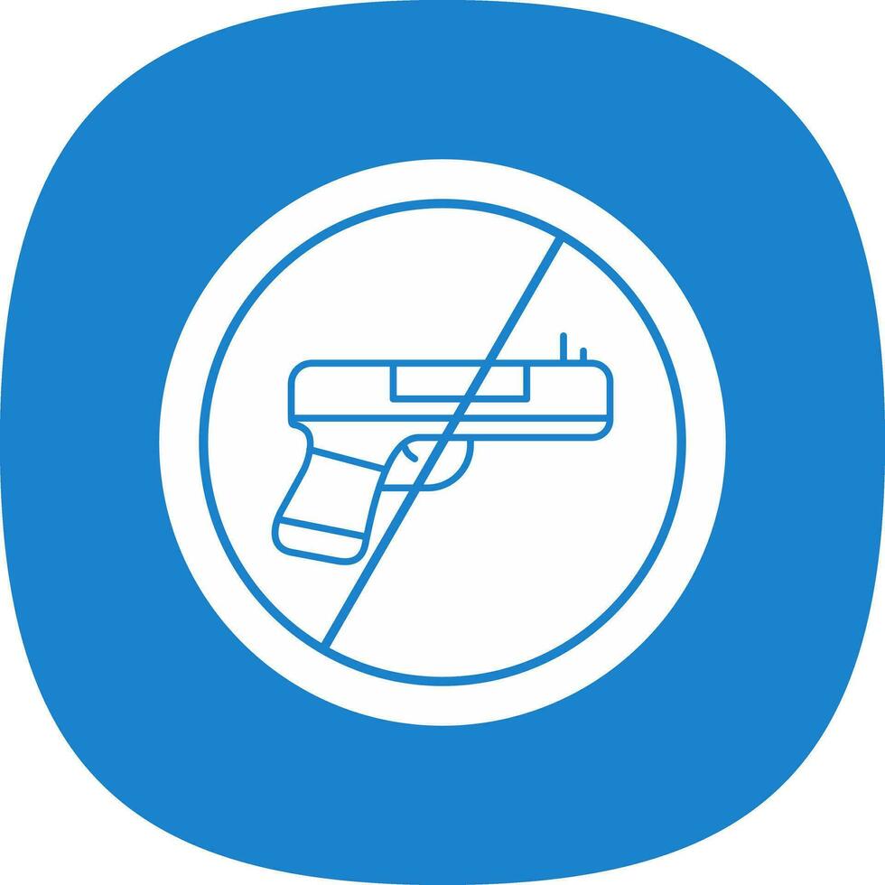 No Weapons Vector Icon Design