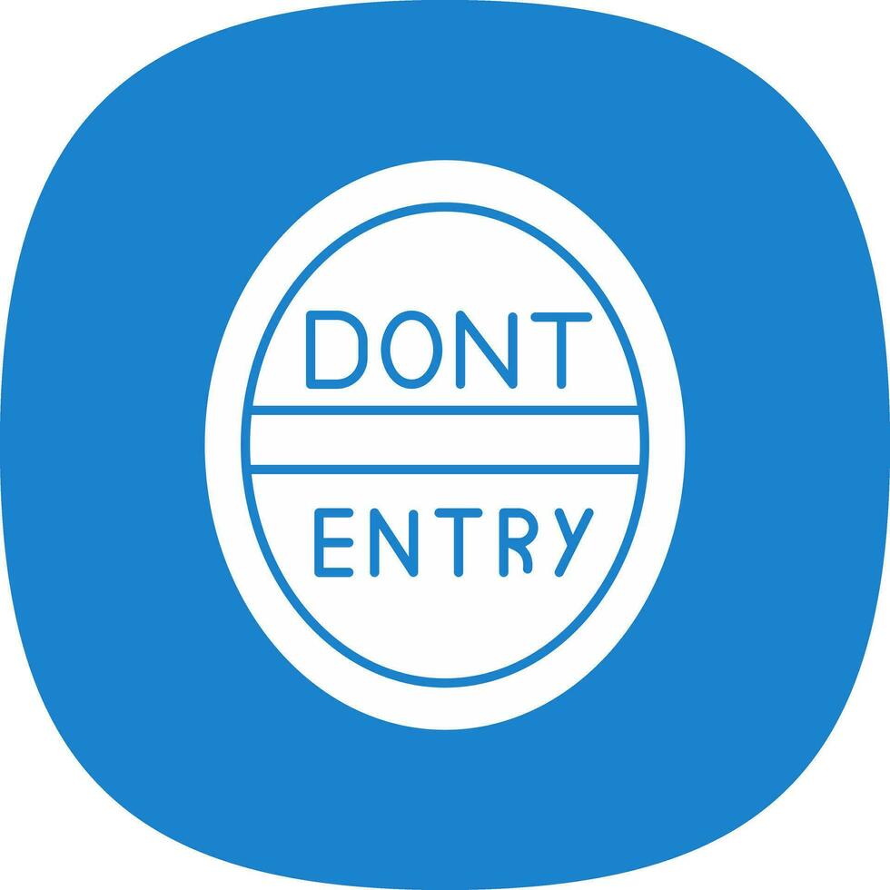 Do Not Enter Vector Icon Design