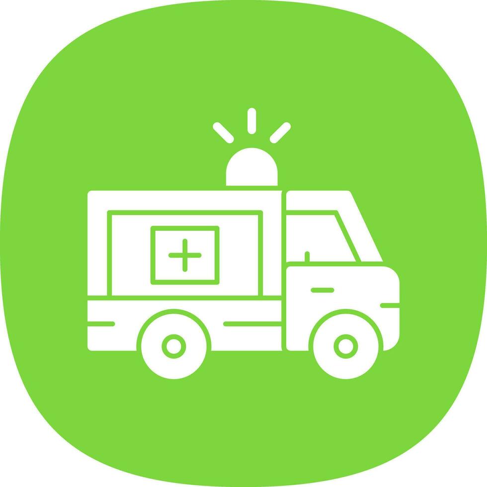 Ambulance Vector Icon Design
