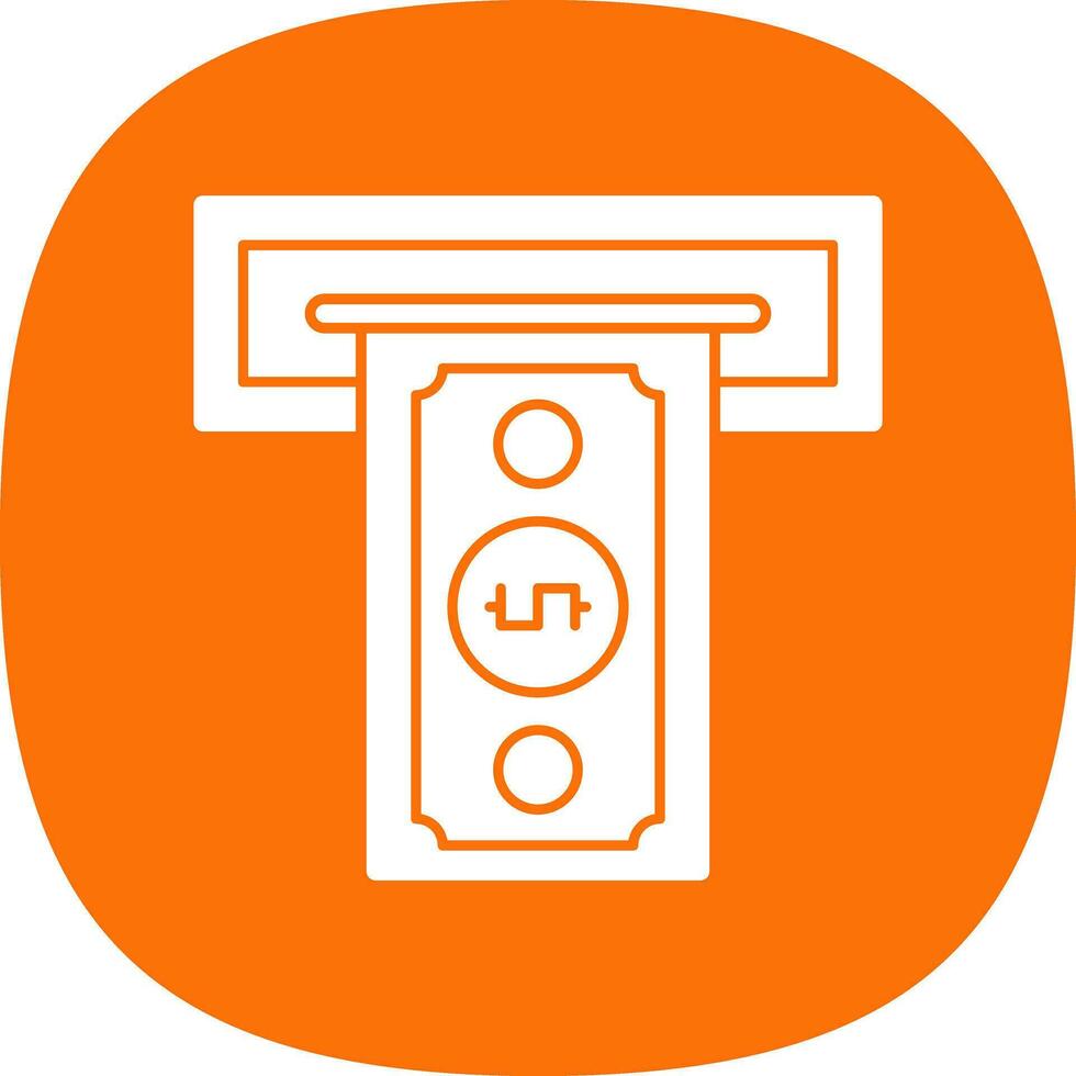 Cash withdrawal Vector Icon Design