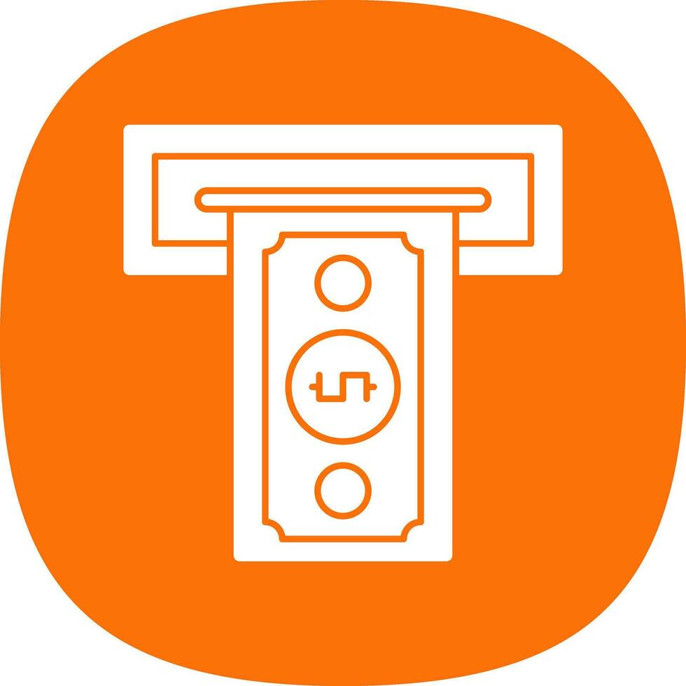 Cash withdrawal Vector Icon Design