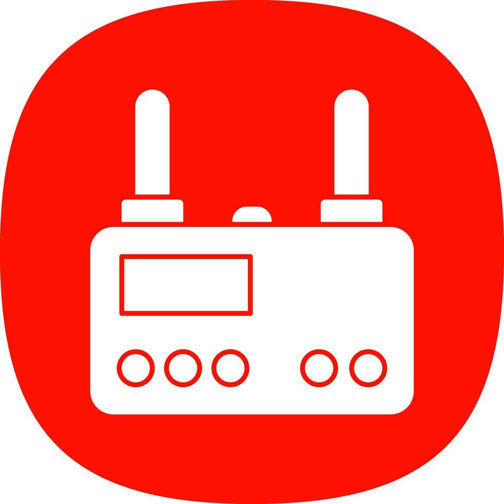 Wireless router Vector Icon Design