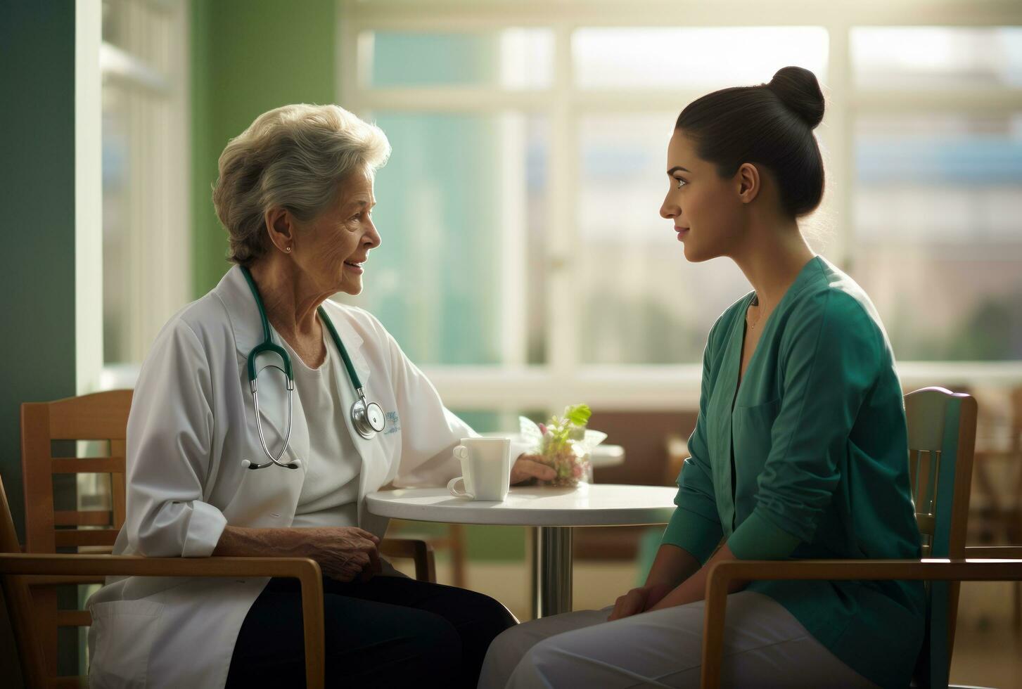 Patient visit a doctor photo