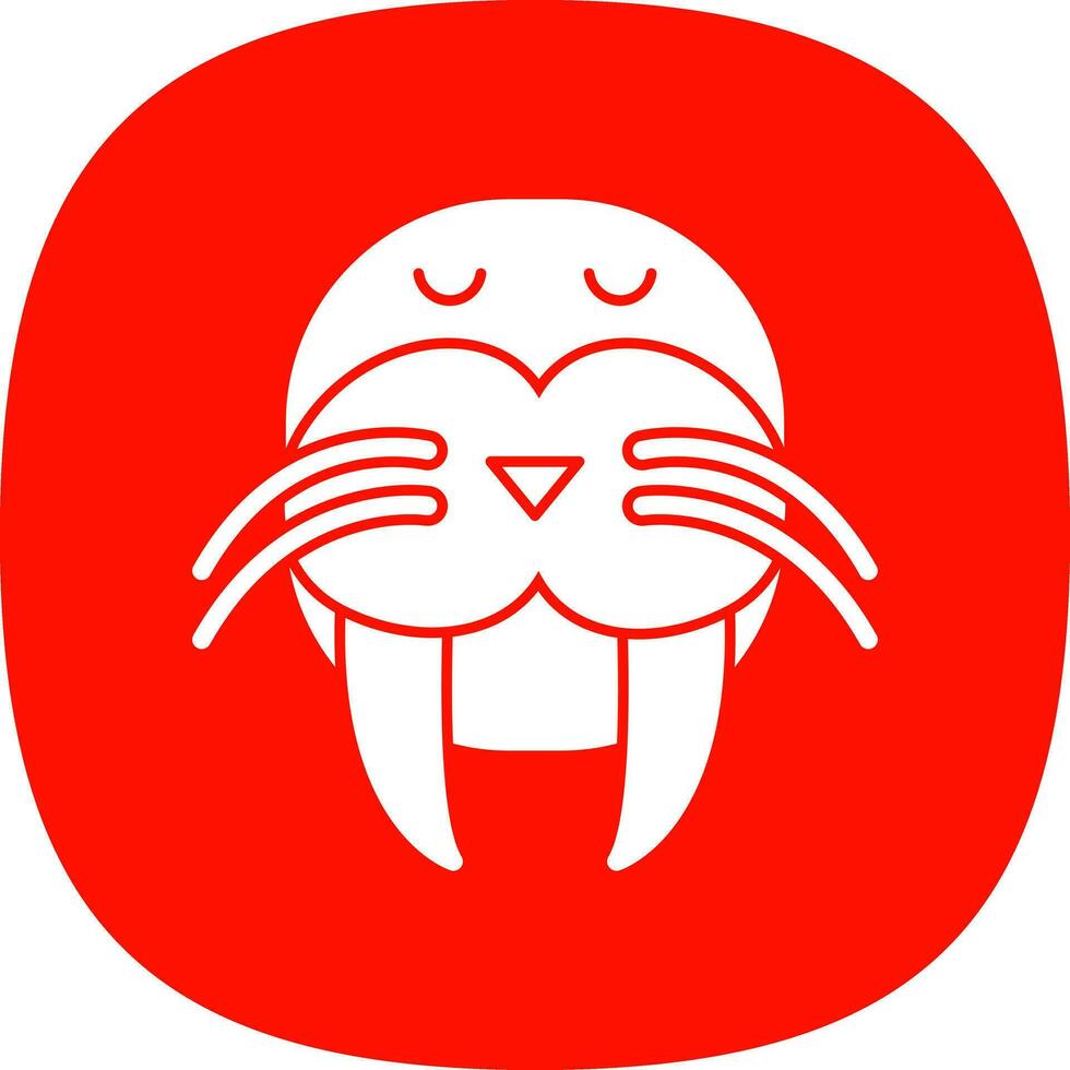 Walrus Vector Icon Design