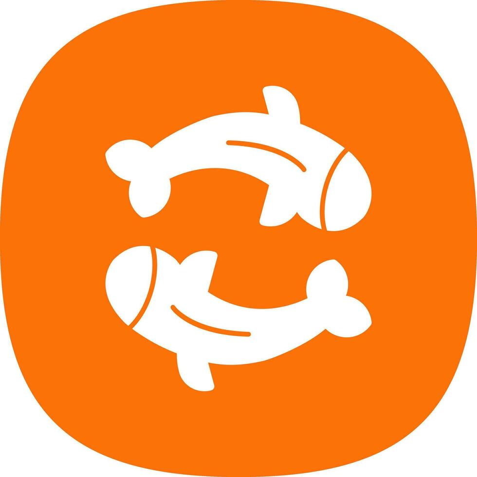 Koi fish Vector Icon Design