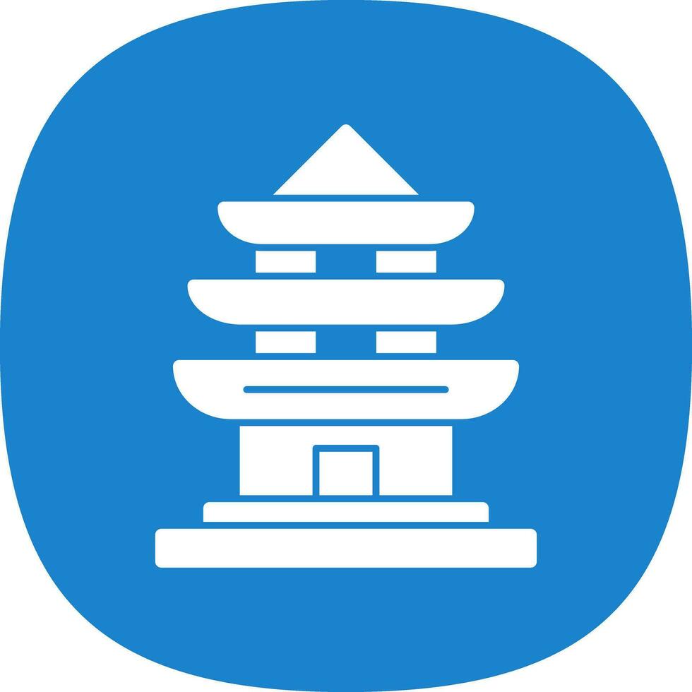 Pagoda Vector Icon Design