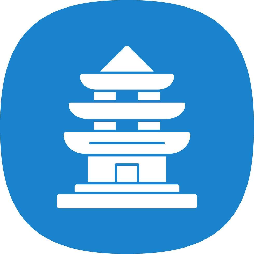 Pagoda Vector Icon Design