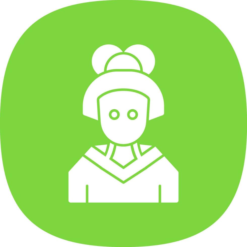 Geisha Vector Icon Design