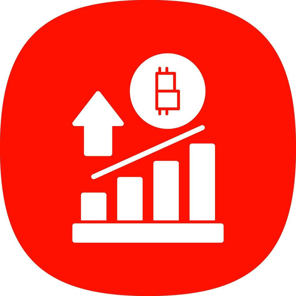 Profit growth Vector Icon Design