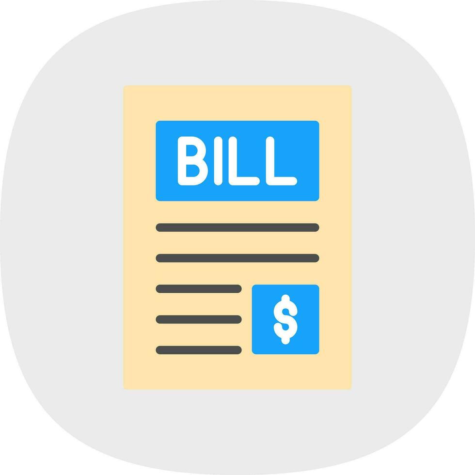 Bill Vector Icon Design