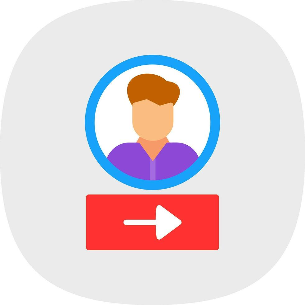 Log In Vector Icon Design