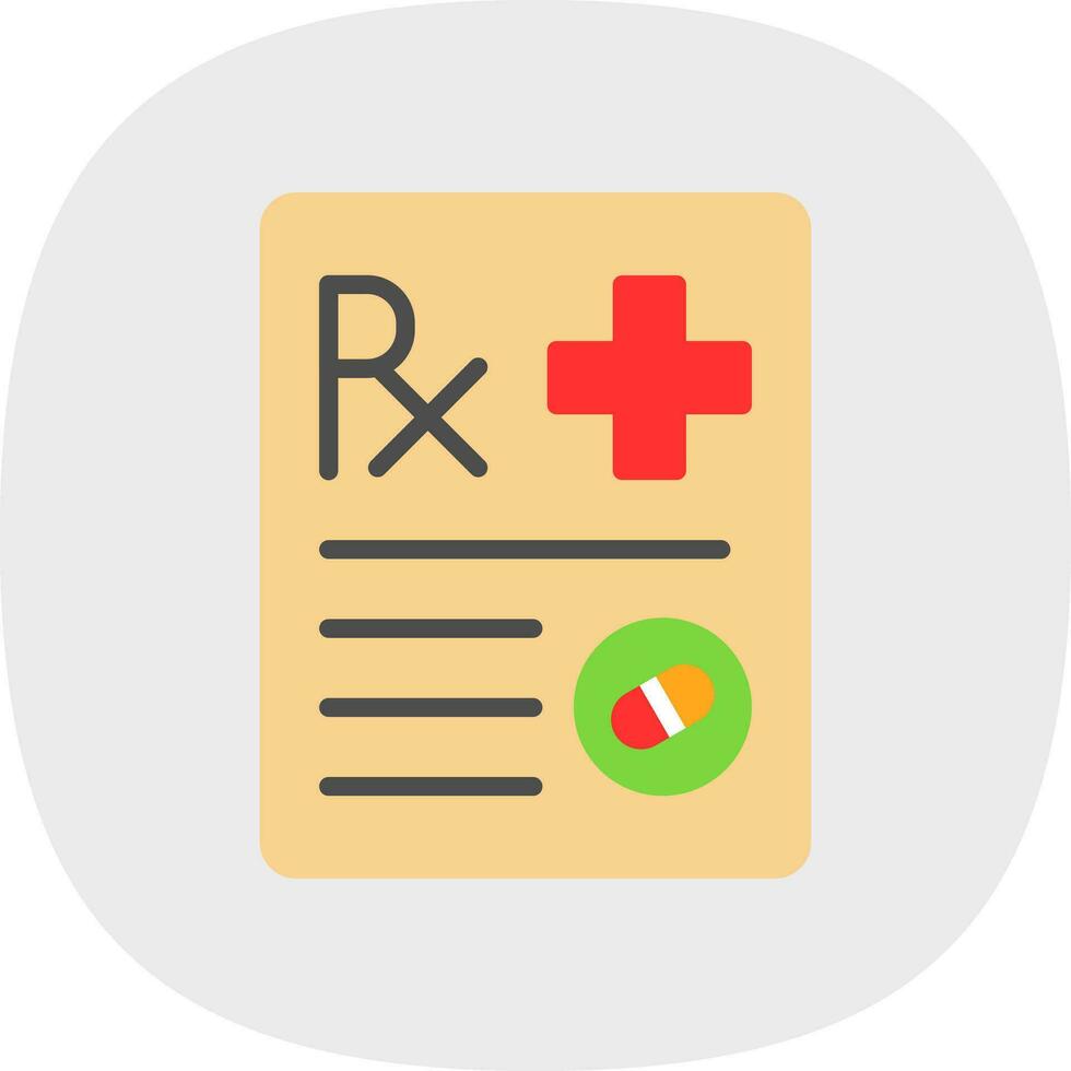 Prescription Vector Icon Design