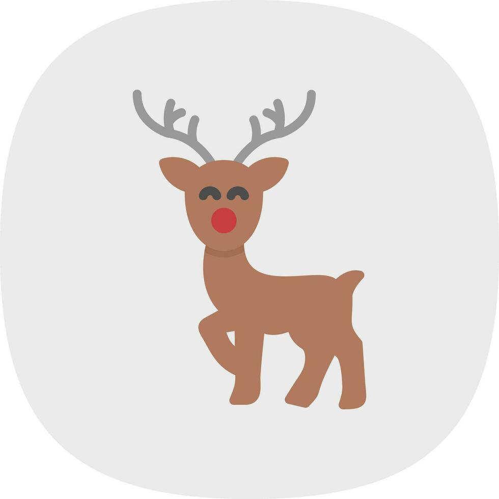 Reindeer Vector Icon Design