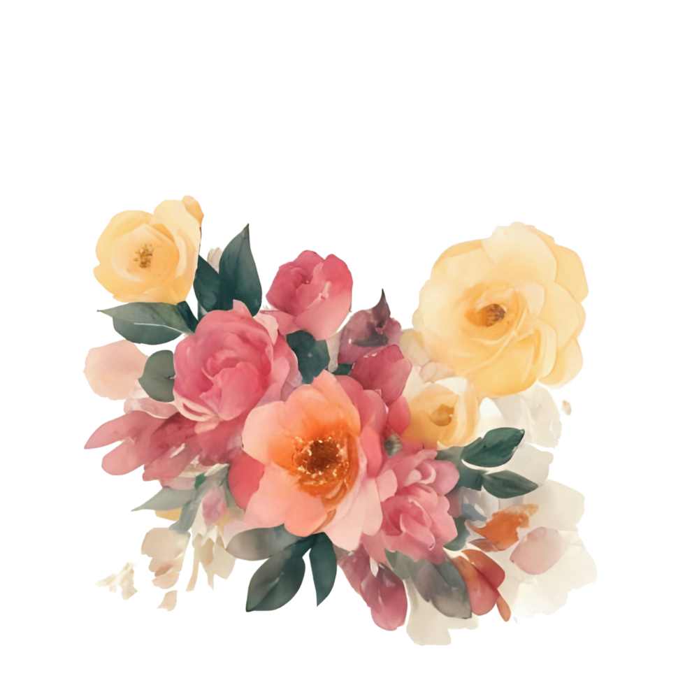 bouquet of flowers for summer png