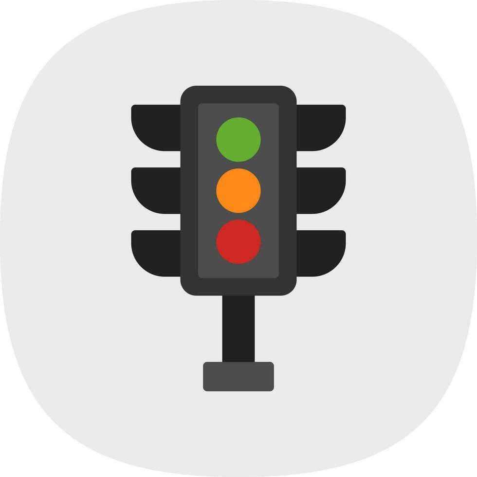 Traffic light Vector Icon Design