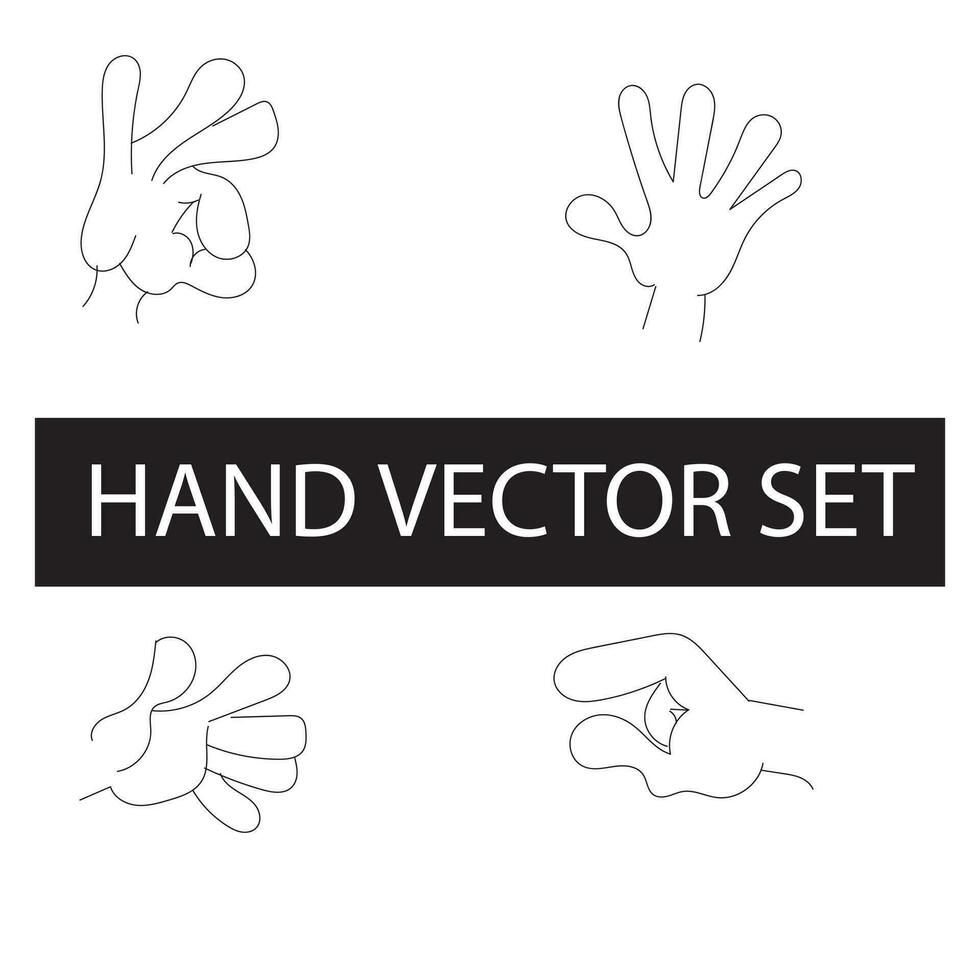 Free vector elegant line art hands