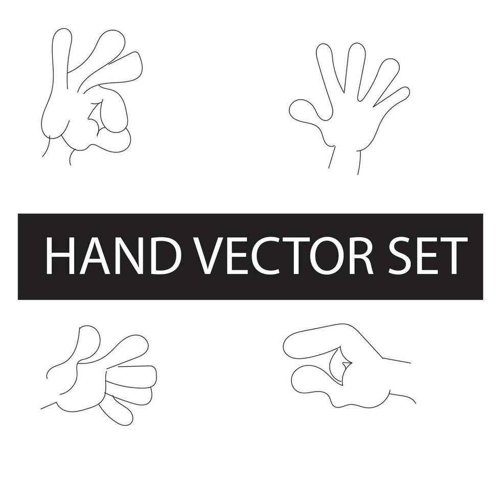 Free vector elegant line art hands