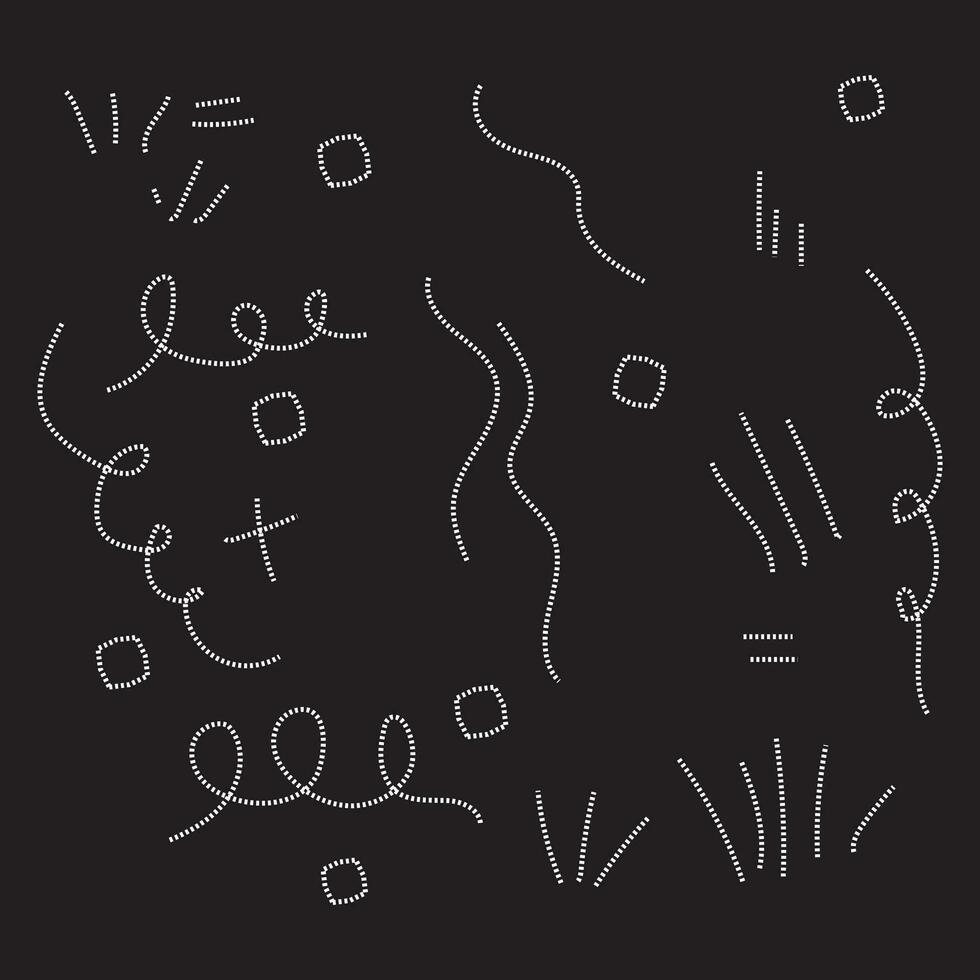 Vector a collection of handdrawn doodles elements set