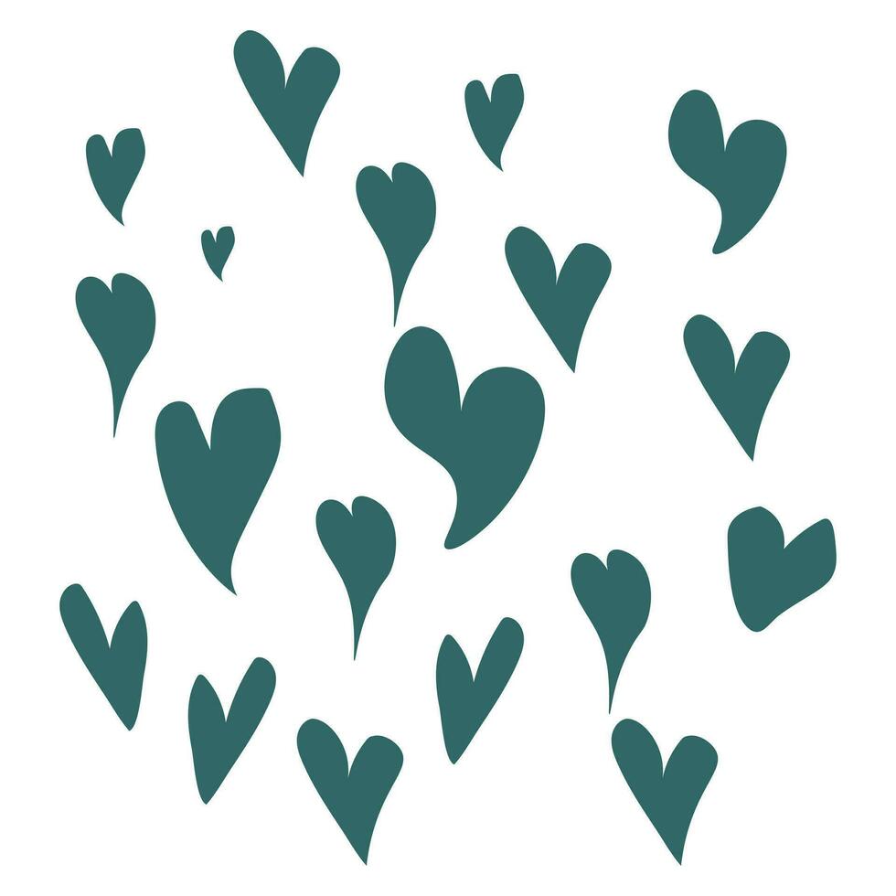 Free vector collection of illustrated heart icons