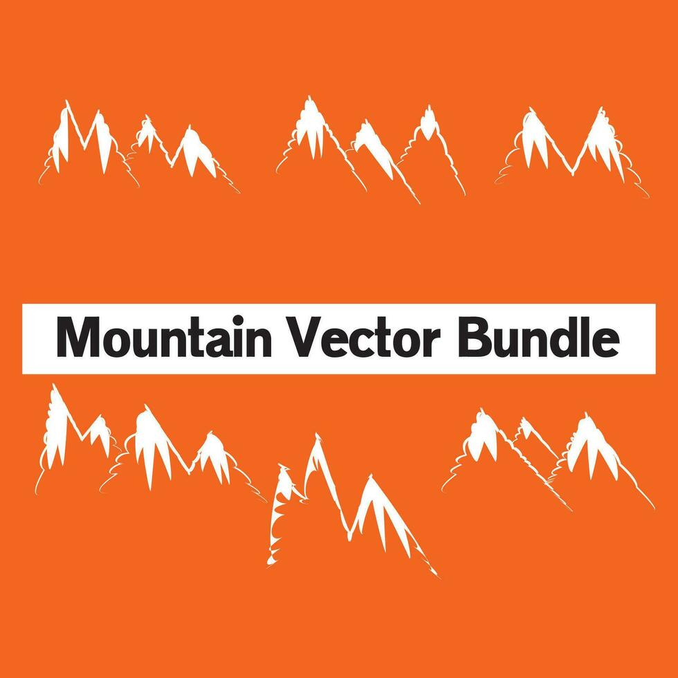 Mountain icon logo vector illustration for adventure outdoor sport graphic