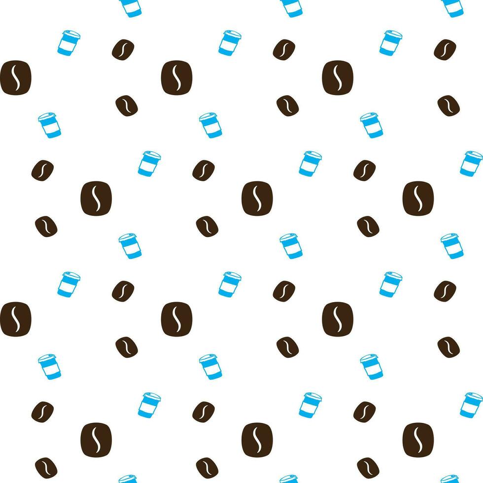 International Coffee Day Pattern Design vector