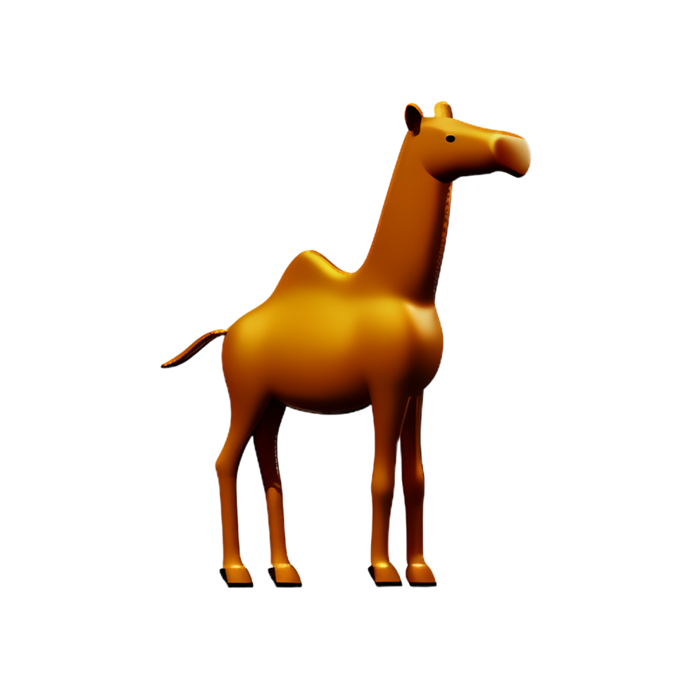 camel 3d rendering icon illustration png