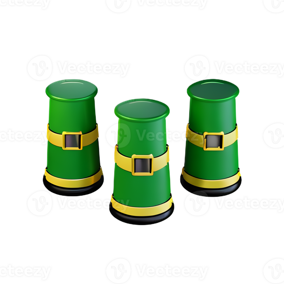 st patricks day 3d rendering icon illustration png