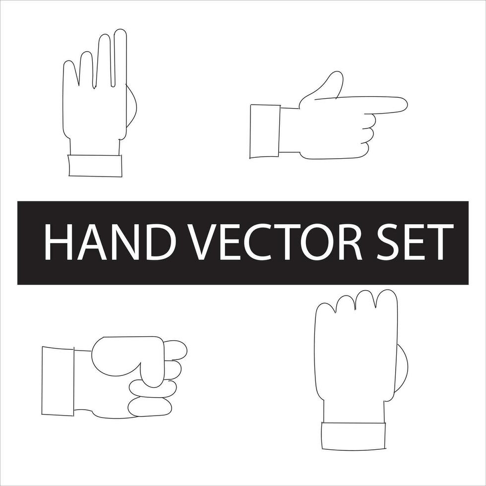 Free vector elegant line art hands