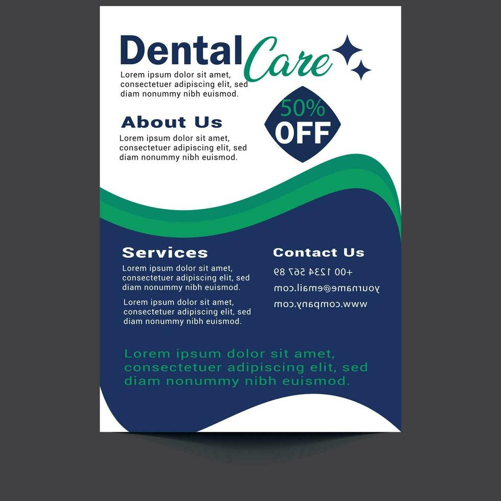 Free  dental healthcare flyer banner vector