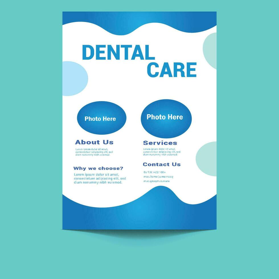 Free  dental healthcare flyer banner vector