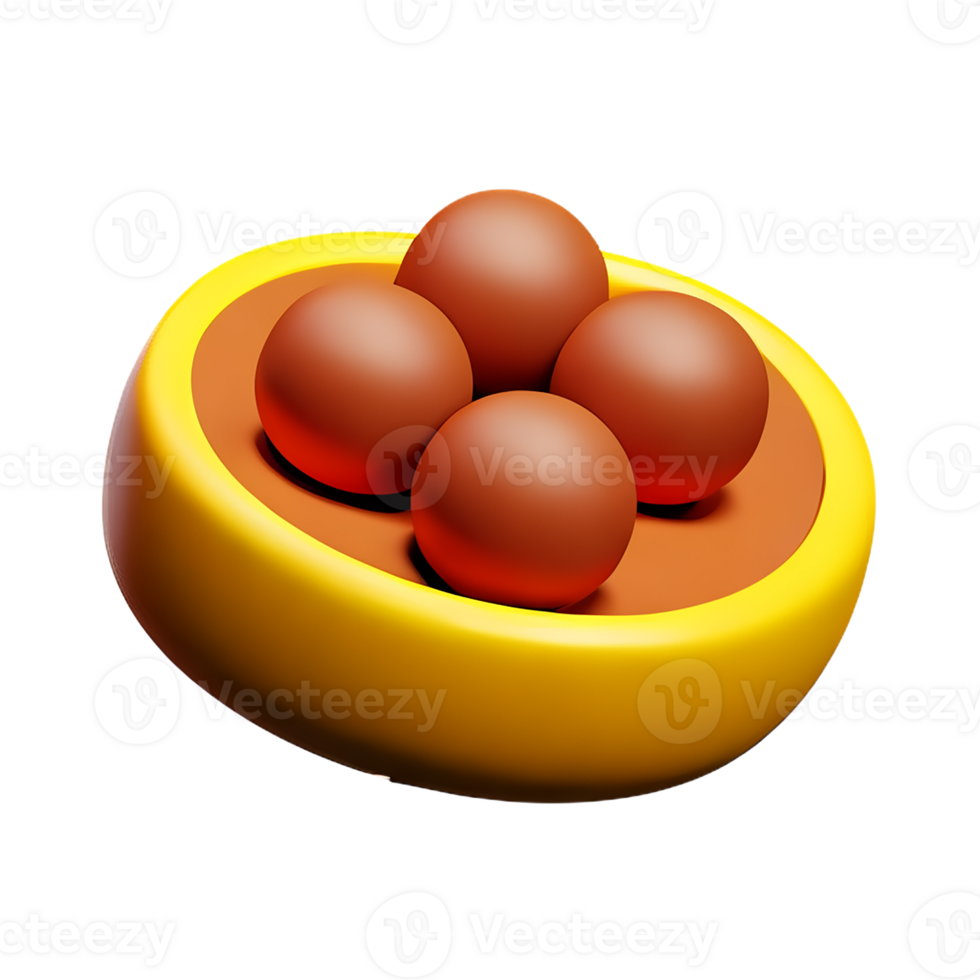 nuts 3d rendering icon illustration png