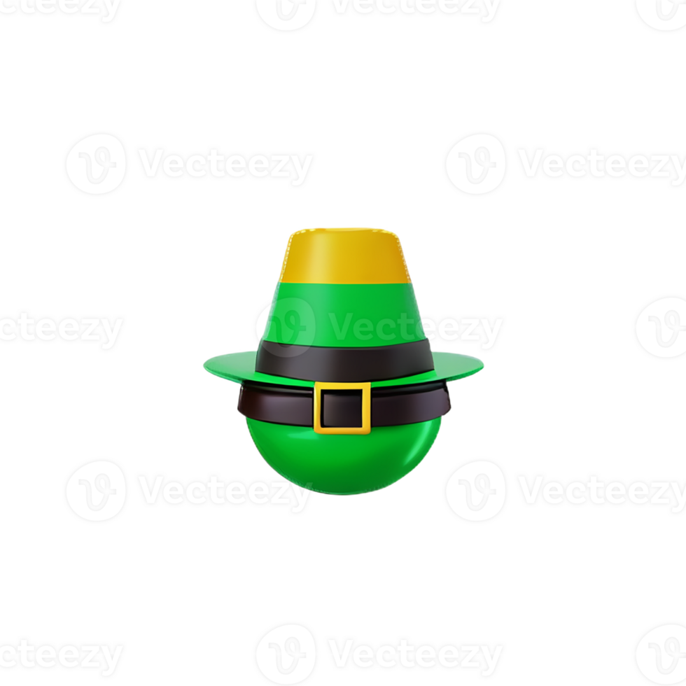 st patricks day 3d rendering icon illustration png