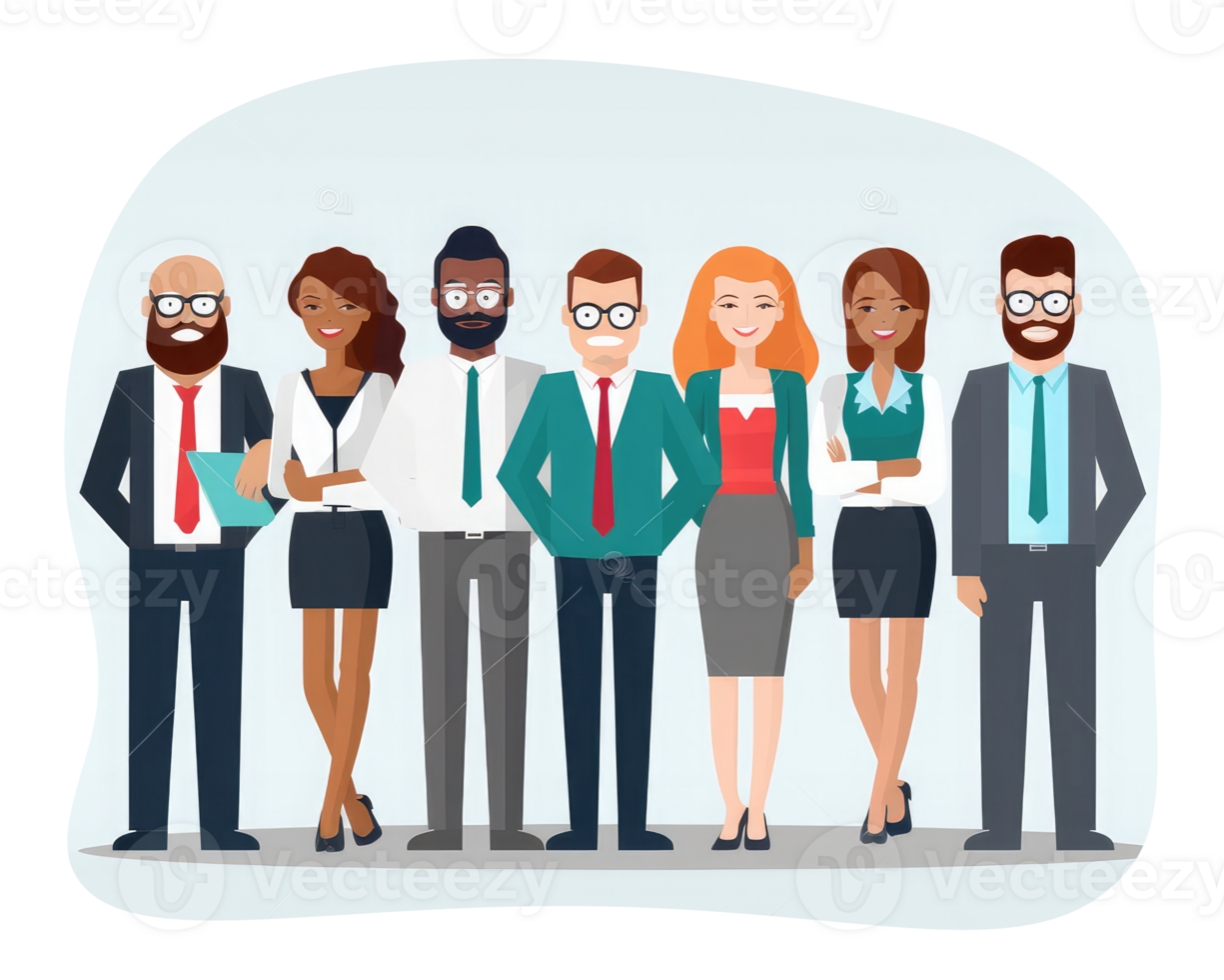 Diversified professional business group . AI Generated png