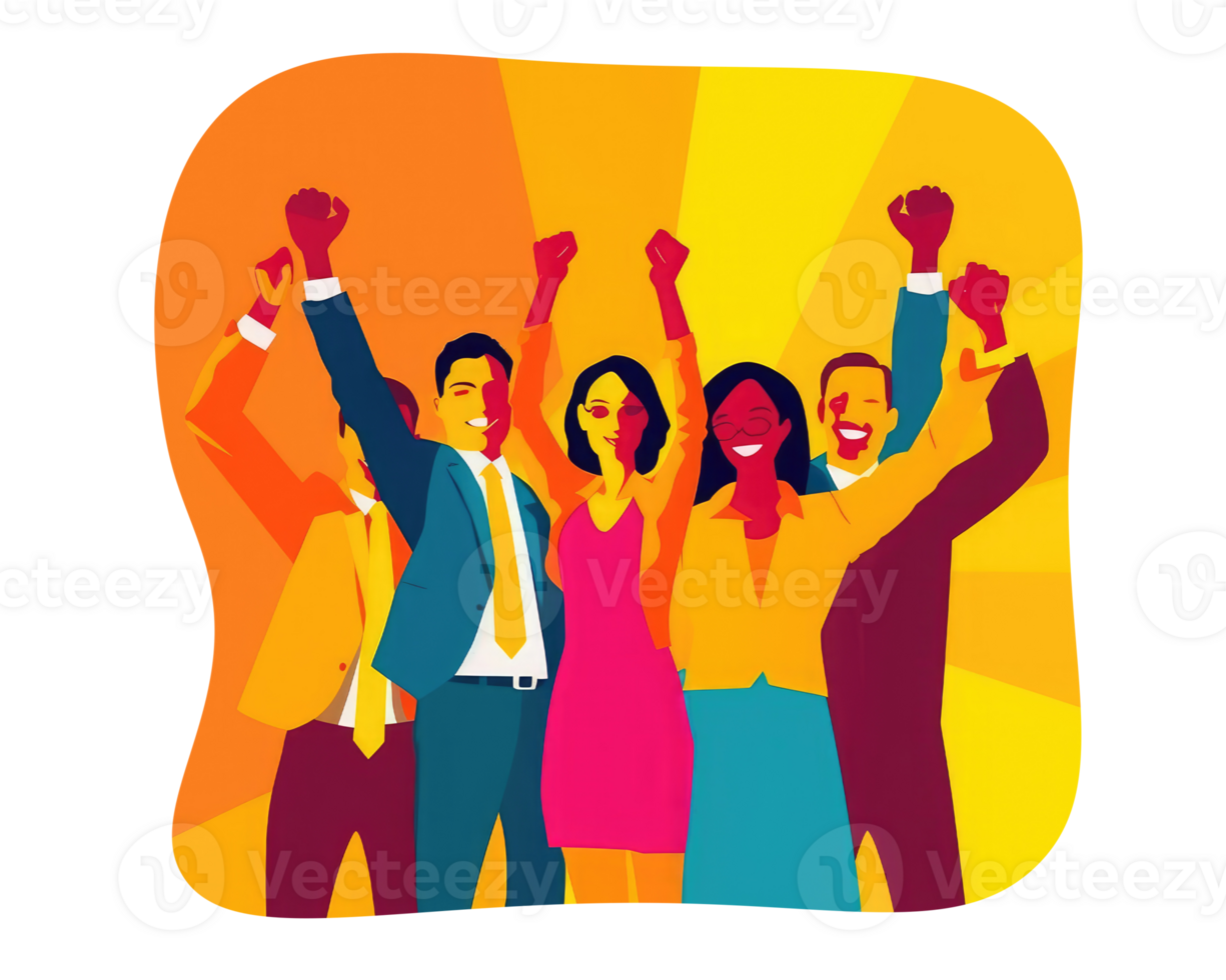 group of people who are highly motivated and fully committed to their work . AI Generated png