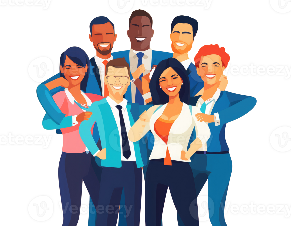 group of people who are highly motivated and fully committed to their work . AI Generated png