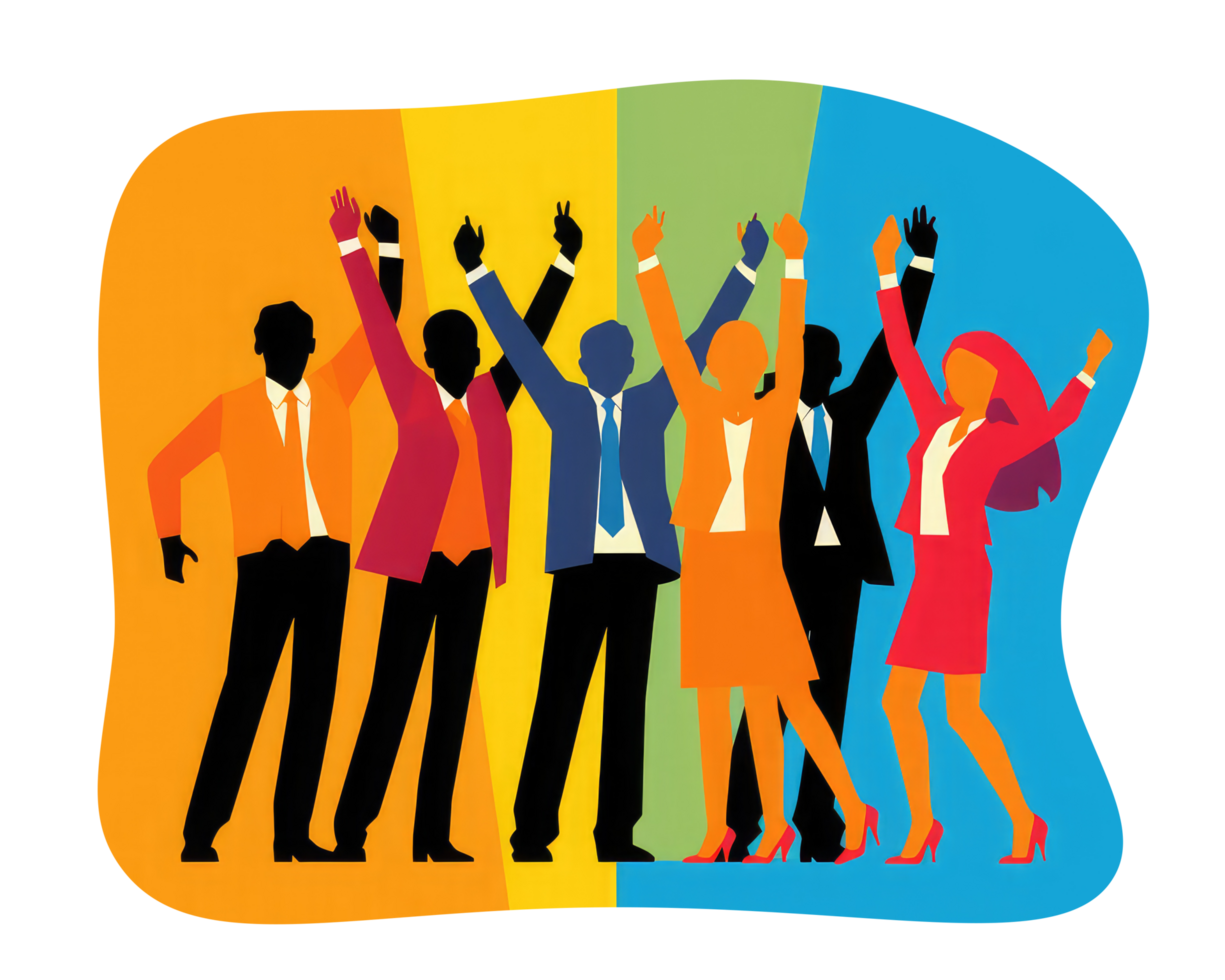 group of people who are highly motivated and fully committed to their work . AI Generated png