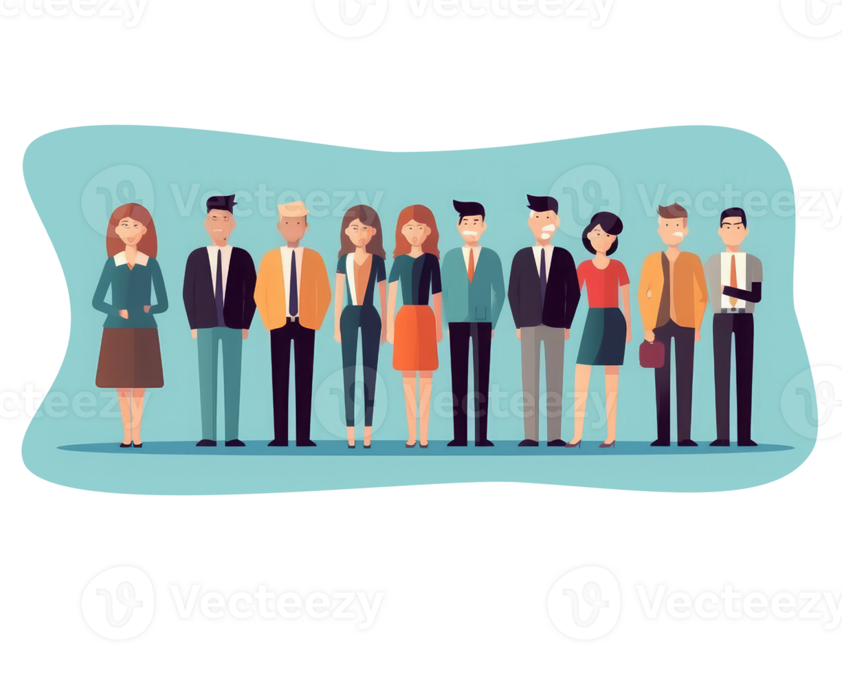 Successful professional team made up of men and women . AI Generated png