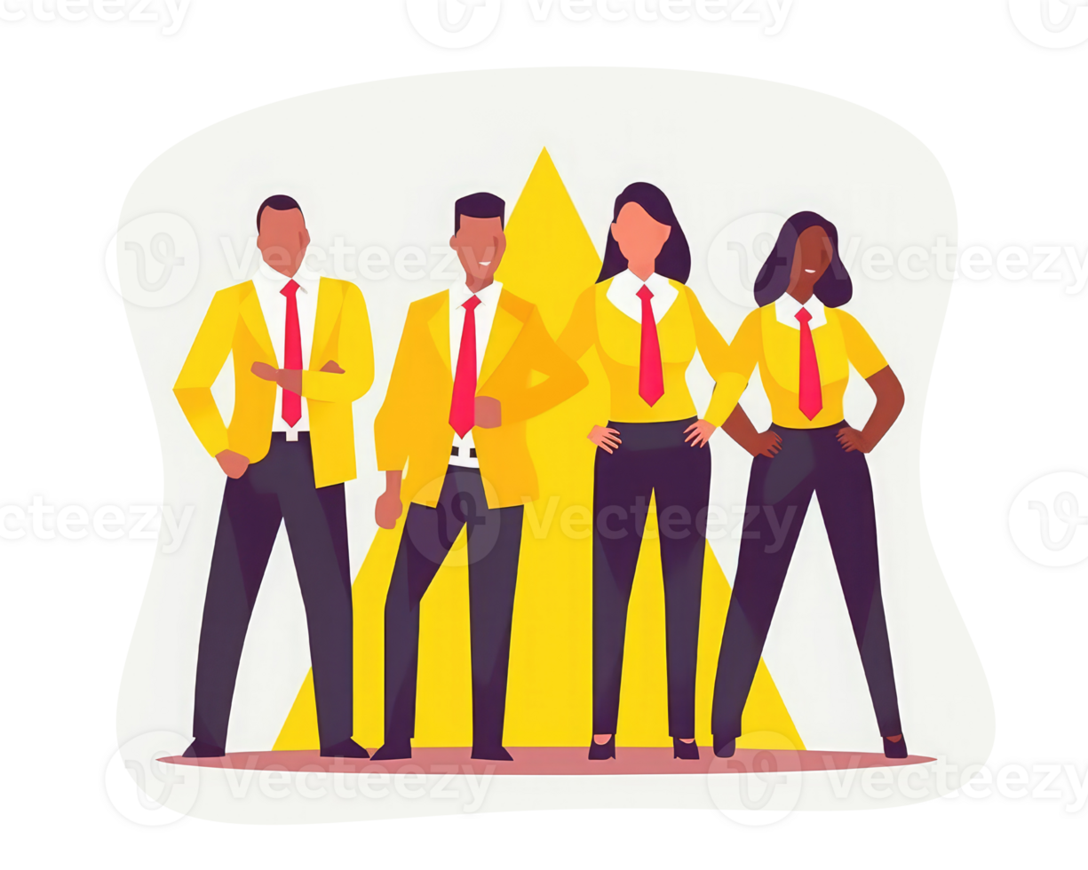 business team happy expression determined posture . AI Generated png