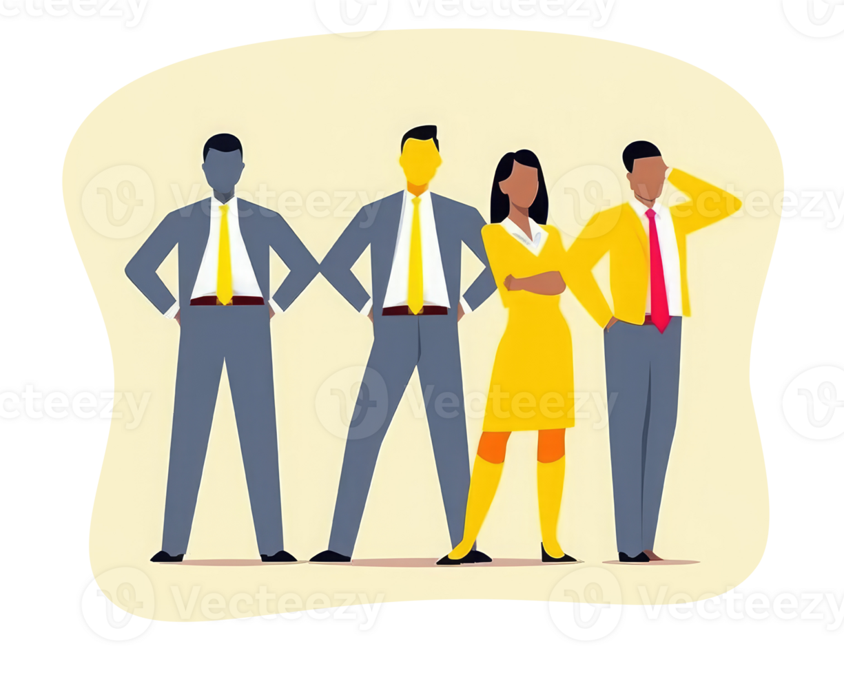 business team happy expression determined posture . AI Generated png