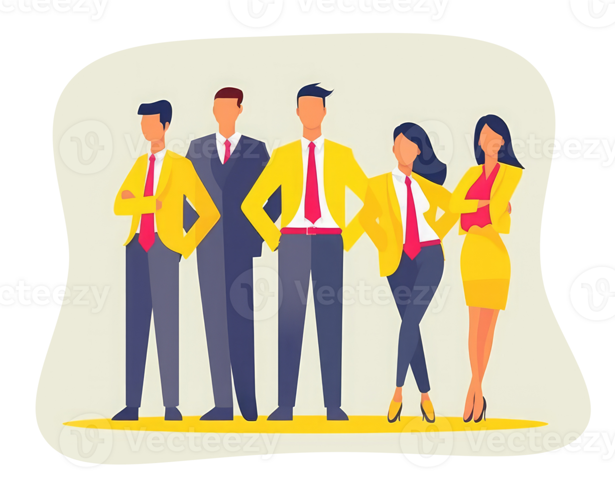 business team happy expression determined posture . AI Generated png
