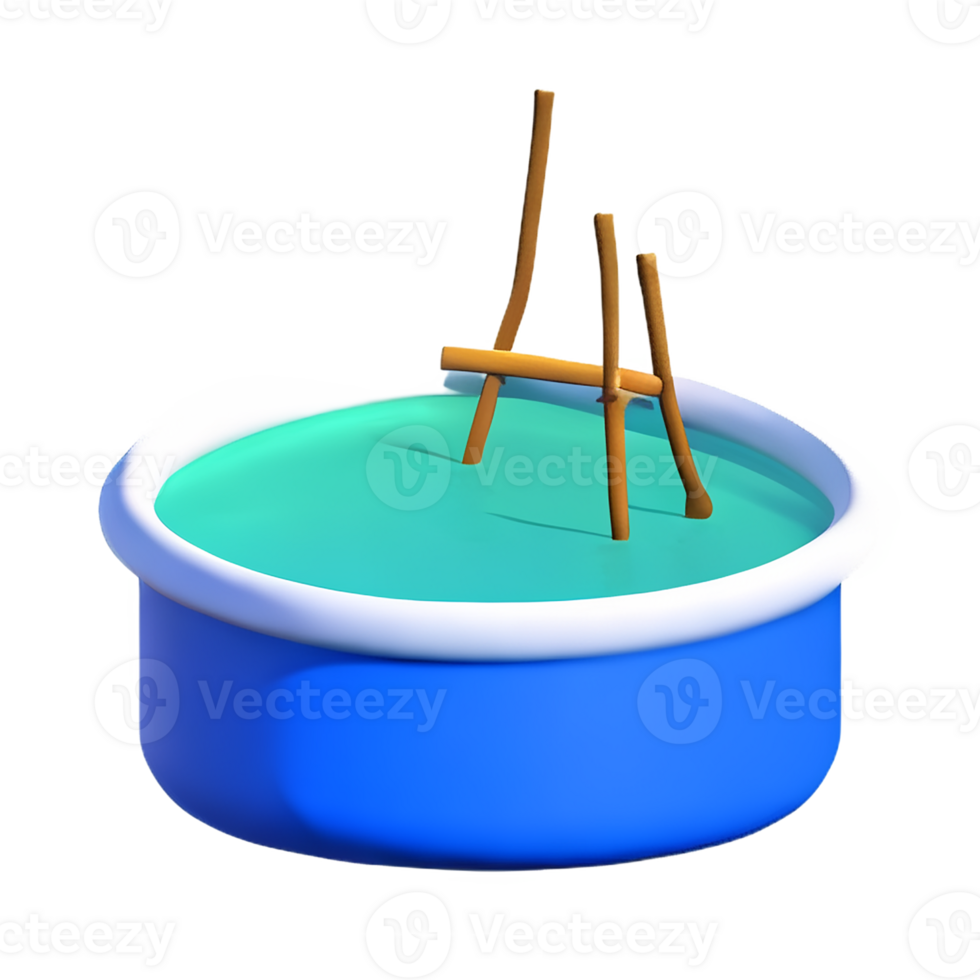 lake 3d rendering icon illustration png