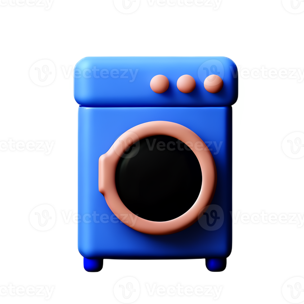 laundry 3d rendering icon illustration png